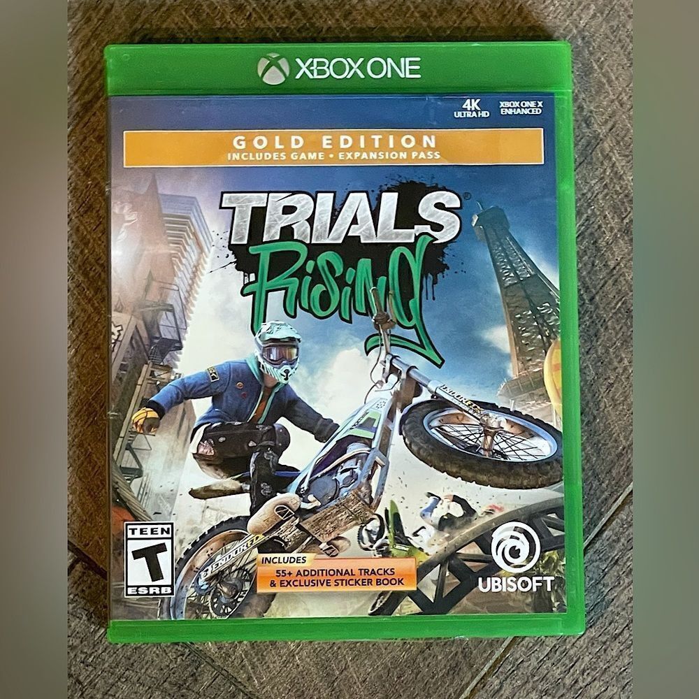 Trials Rising (Gold Edition) Game Disc. Compatible with XBox One & Series S/X.